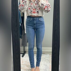 Citizens Of Humanity High Waisted Blue Denim Jeans